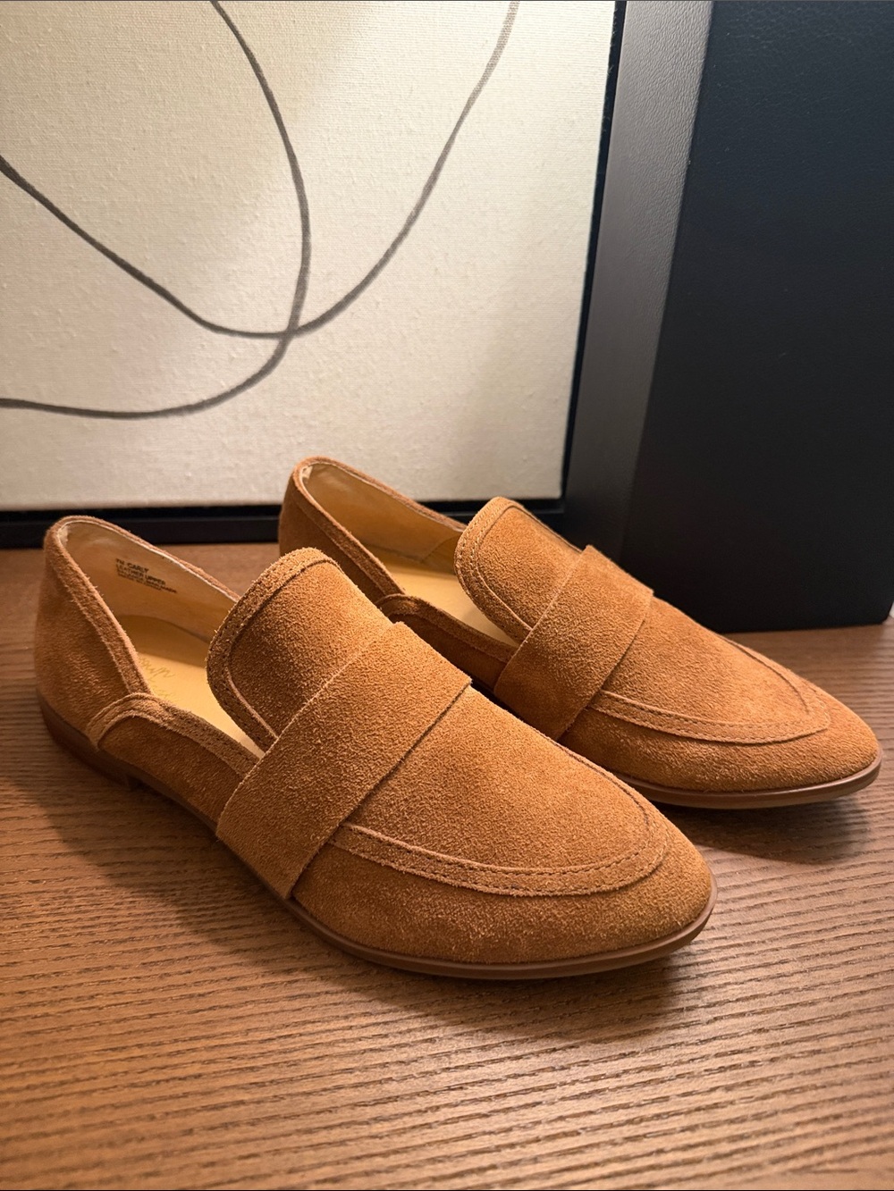 Suede Loafers in Tan